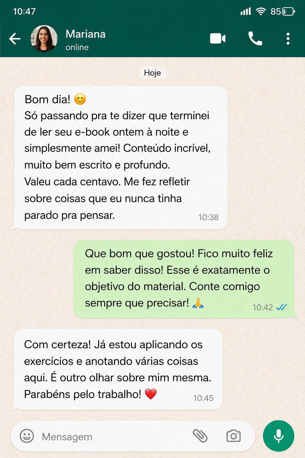 Depoimento Mariana