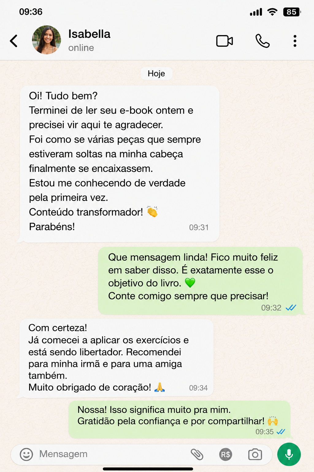 Depoimento Isabella